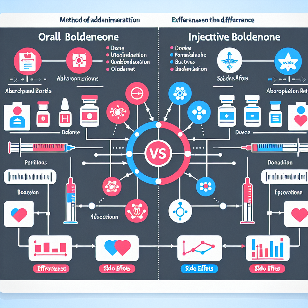 Diferencias entre Boldenona oral e inyectable