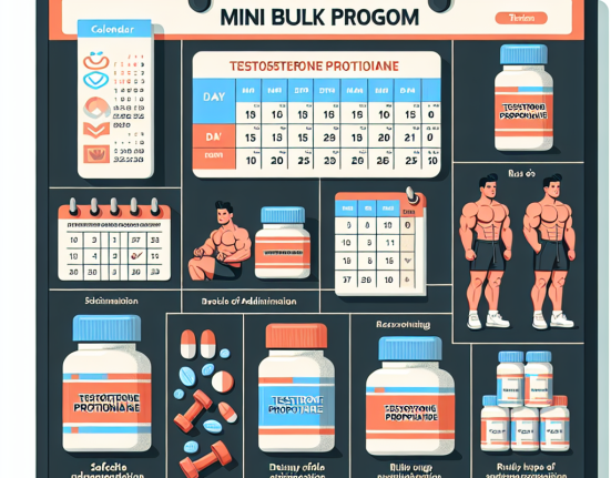 Cómo programar un mini bulk con Propionato de testosterona